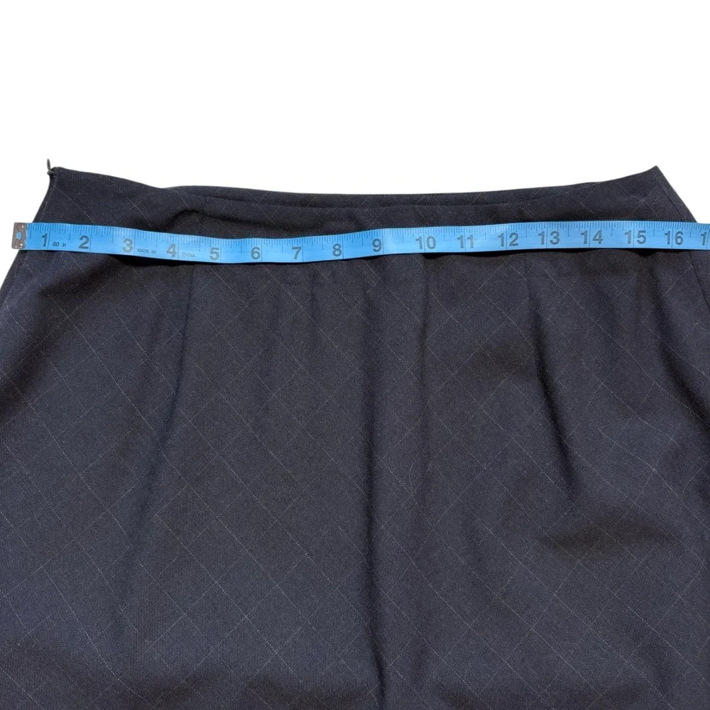 Lauren‎ Ralph Lauren Women's Windowpane Worsted Wool Blazer Skirt Suit Size 12